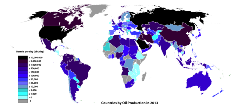 File:Countries by Oil Production in 2013.svg