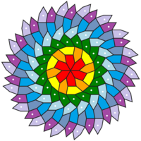 Hirschhorn 6-fold-rotational symmetry pentagonal tiling.svg