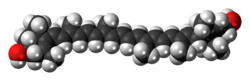 Lutein molecule spacefill.png