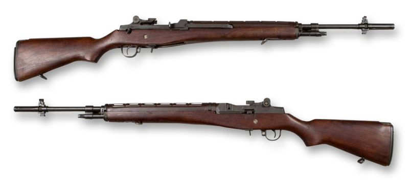 File:M14 rifle - USA - 7,62x51mm - Armémuseum noBG.png