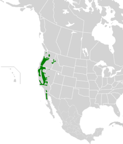 Oreortyx pictus map.svg