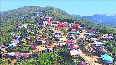 An Aerial Photography of Tlangpi 2023