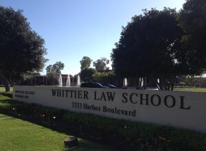 Whittier Law School's campus in Costa Mesa, California