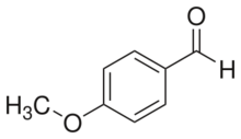 Structural formula of anisaldehyde