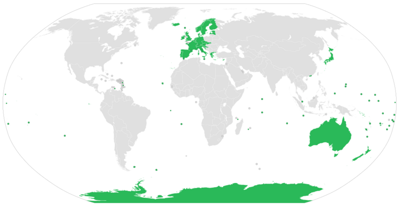 File:Rabies Free Countries and Territories.svg
