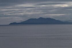 Rasshua Island as seen from the Sea of Okhotsk looking south.