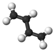 Ball-and-stick model of 1,3-butadiene