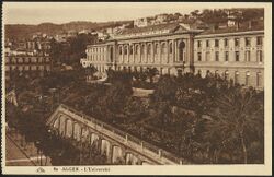 A postcard showing the University of Algiers