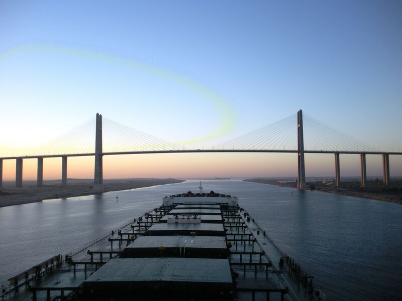 File:Capesize bulk carrier at Suez Canal Bridge.JPG