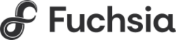 The logo of the Fuchsia operating system is an illustration of a mobius strip, which is intended to be shaped after a lowercase letter "f".