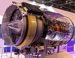 Honeywell HTF7000 turbofan engine (EBACE 2023).jpg