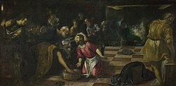 Jacopo Tintoretto - Christ washing the Feet of the Disciples - Google Art Project.jpg