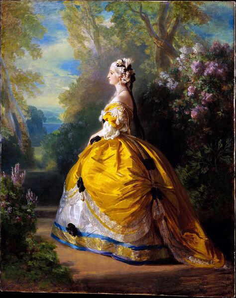 File:L'impératrice Eugénie à la Marie-Antoinette, 1854, Franz Xaver Winterhalter.jpg