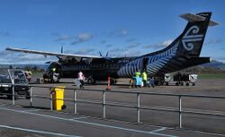 Mount Cook Airline ATR 72-600 at Rotorua Airport (cropped).jpg