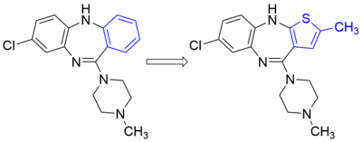 A phenyl for methylthiophene bioisosteric replacement