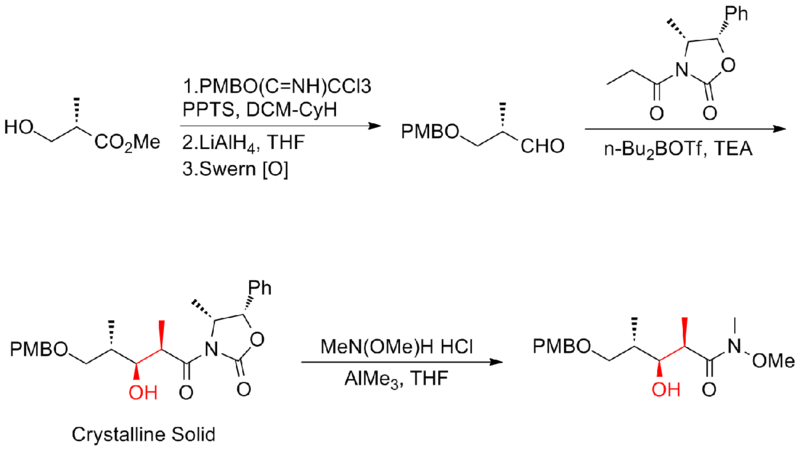 File:The Smith gram-scale synthesis of (+)-discodermolide fragment.png
