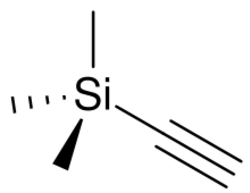 Trimethylsilylacetylene.svg