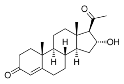 16α-Hydroxyprogesterone.svg