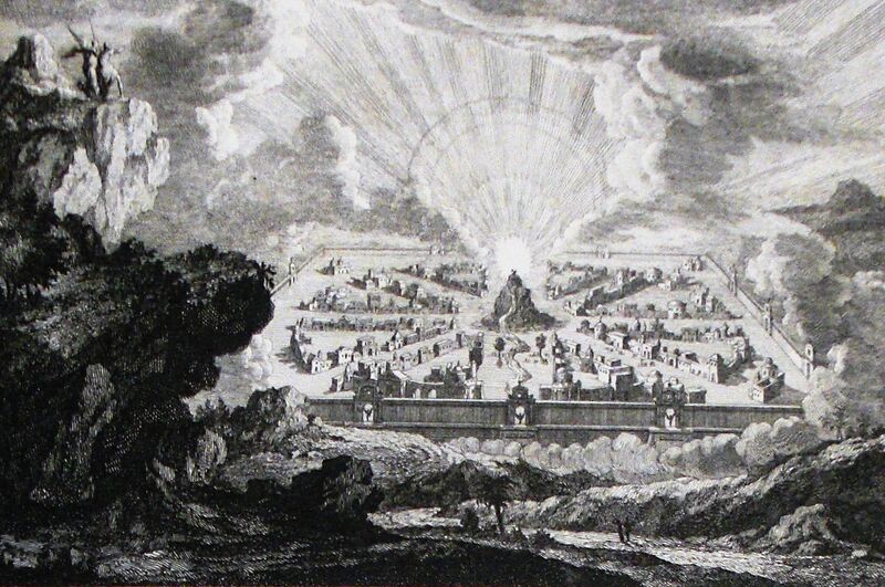 File:Apocalypse 38. A new heaven and new earth. Revelation cap 21. Mortier's Bible. Phillip Medhurst Collection.jpg
