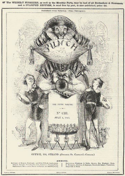Punch magazine cover 1843 july 1 fifth volume no 103.png