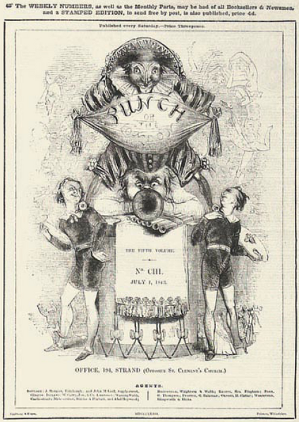 File:Punch magazine cover 1843 july 1 fifth volume no 103.png
