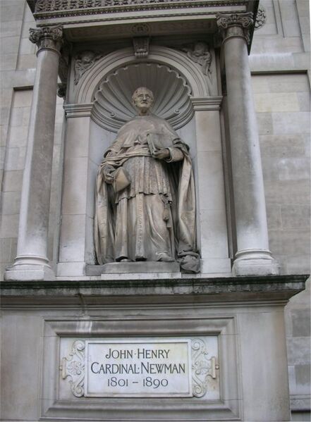File:Statue Cardinal Newman, Brompton Oratory.jpg