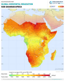 Sub Saharan Africa GHI Solar-resource-map GlobalSolarAtlas World-Bank-Esmap-Solargis.png