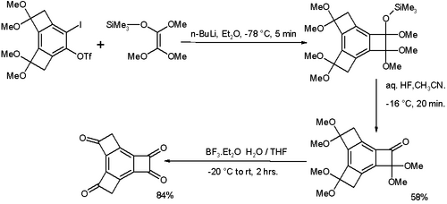 Polyoxygenated tricyclobutabenzene