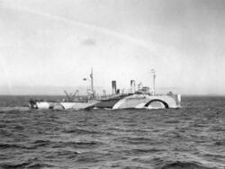 USS Shawmut (CM-4) laying mines in North Sea 1918.jpg