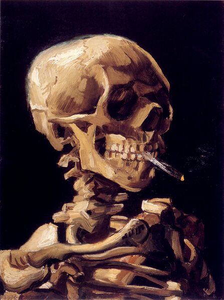 File:Van Gogh - Skull with a burning cigarette.jpg