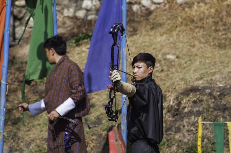 File:Archery in Bhutan.jpg