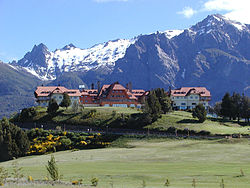 Llao Llao Hotel next to Nahuel Huapi Lake in Bariloche