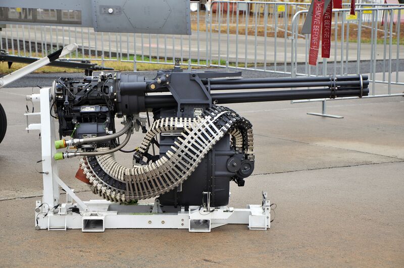 File:M61 Vulcan nose mounted 6-barreled Gatling cannon (11472816163).jpg