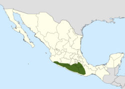 Neobuxbaumia mezcalaensis range map.png