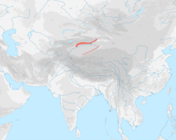 Tocharian languages overview map.svg