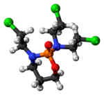 Ball-and-stick model of the trofosfamide molecule