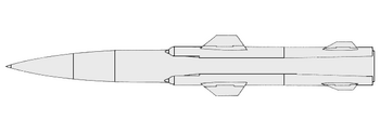 Profile of the missile.