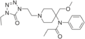 Chemical structure of Alfentanil.