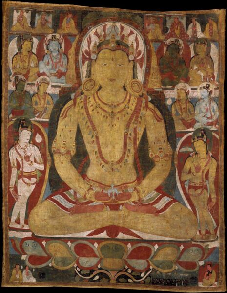 File:Buddha Amitayus attended by bodhisattvas 11th century. Metmuseum.jpg