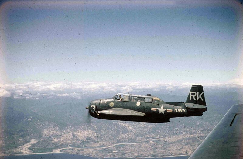 File:Grumman TBM-3R VR-23 over Korea 1953.jpg