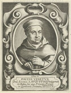Portret van de Augustijn Paulus Venetus, RP-P-1909-4437.jpg