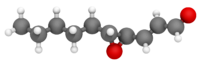 3D model of the trans-4,5-Epoxy-(E)-2-decenal molecule.