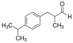 2-Methyl-3-(p-isopropylphenyl)propionaldehyde.png