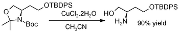 Deprotection of an acetonide using CuCl2·2H2O.