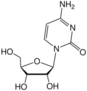 Chemical structure of cytidine