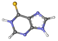 Mercaptopurin ball-and-stick.png