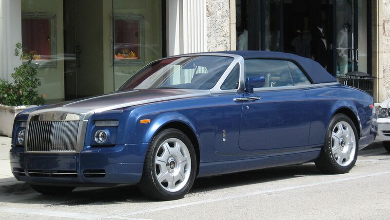 File:Rolls-Royce Blue Convertible Palm Beach FL-1.jpg