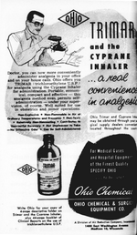 Ohio Chemical's Trimar, for anaesthesia (1952)